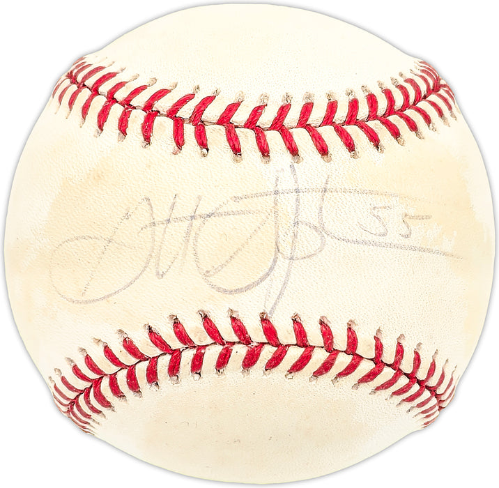 Garrett Stephenson Autographed Official 1992 World Series Logo MLB Baseball Philadelphia Phillies