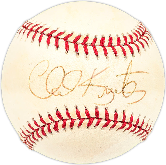 Chad Kreuter Autographed Official NL Baseball Los Angeles Dodgers, Detroit Tigers
