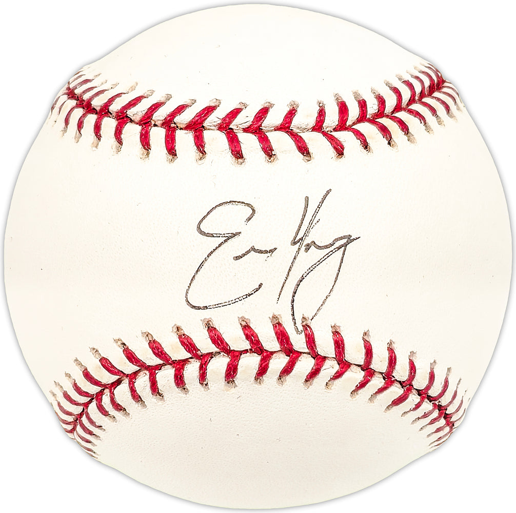 Eric Young Autographed Official MLB Baseball Chicago Cubs, Colorado Rockies