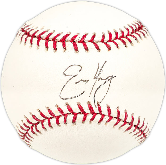 Eric Young Autographed Official MLB Baseball Chicago Cubs, Colorado Rockies