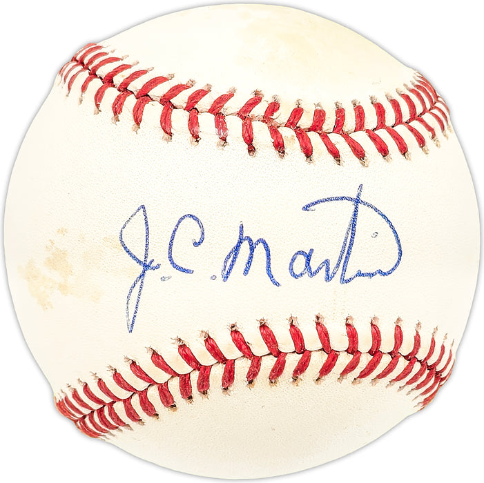 J.C. Martin Autographed Official NL Baseball New York Mets