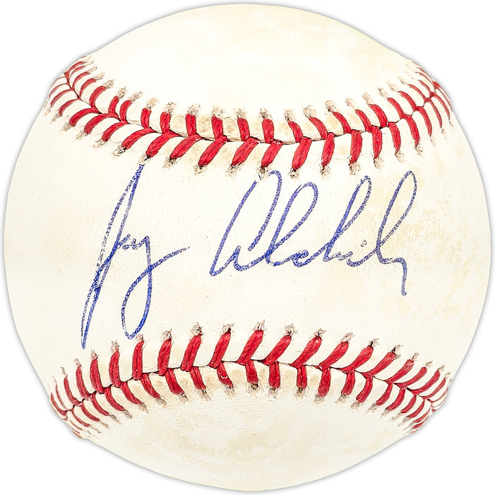 Jay Aldrich Autographed Official AL Baseball Milwaukee Brewers