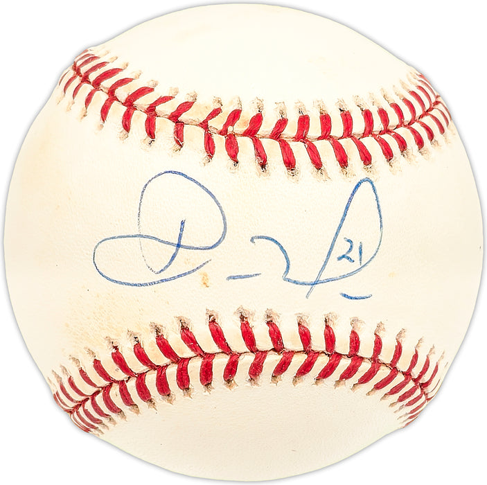 Ruben Mateo Autographed Official AL Baseball Texas Rangers