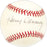 Harry Danning Autographed Official NL Baseball New York Giants