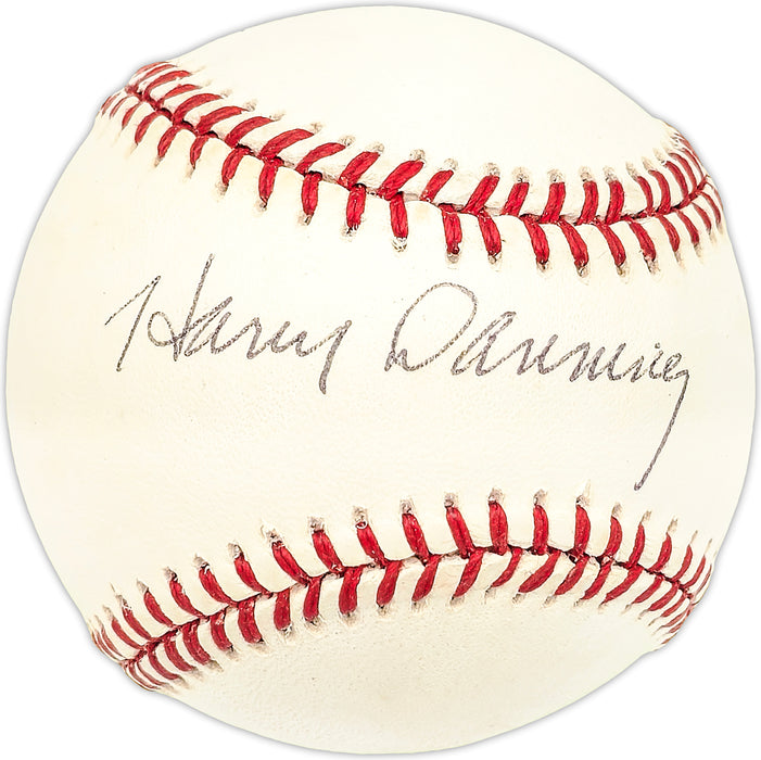 Harry Danning Autographed Official NL Baseball New York Giants