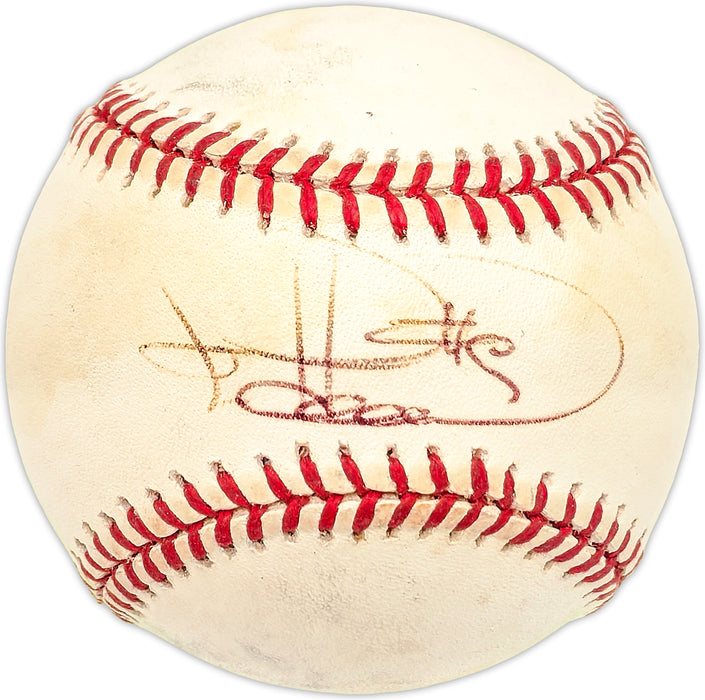 Todd Hundley Autographed Official NL Baseball New York Mets, Los Angeles Dodgers