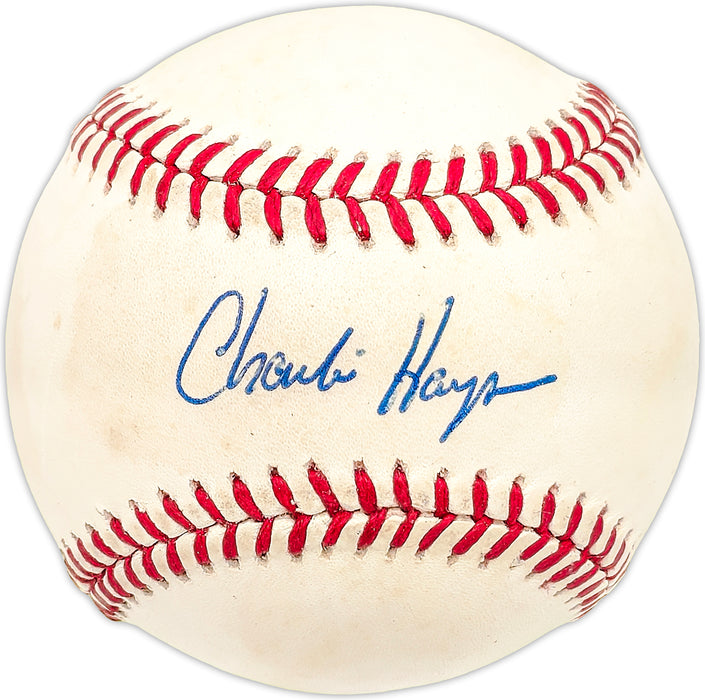 Charlie Hayes Autographed Official NL Baseball San Francisco Giants, Philadelphia Phillies