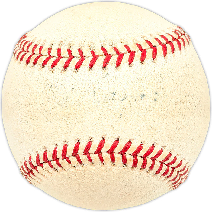 Ed Kazak Autographed Official AL Baseball St. Louis Cardinals, Cincinnati Reds