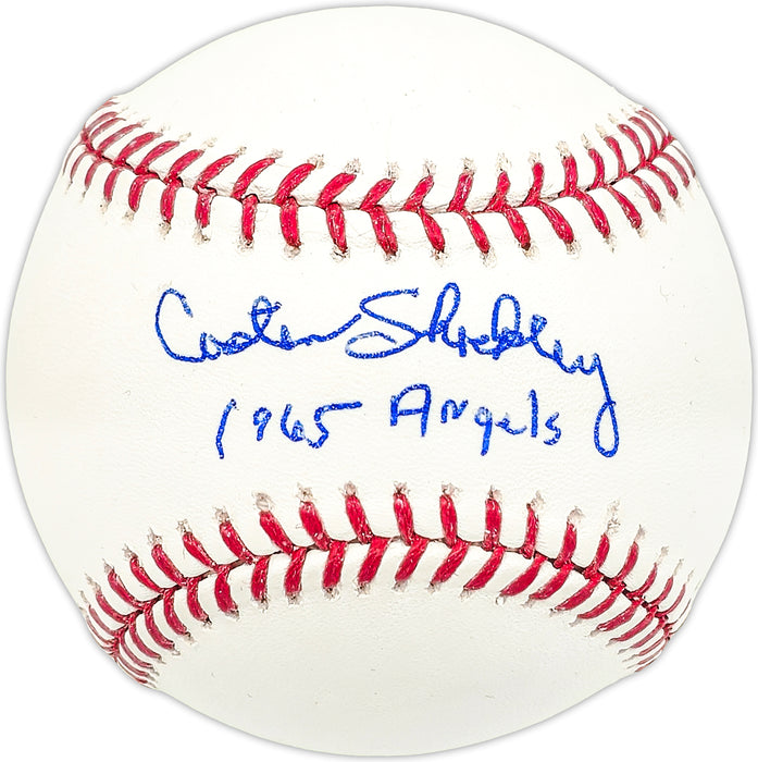 Costen Shockley Autographed Official MLB Baseball California Angels "1965 Angels"