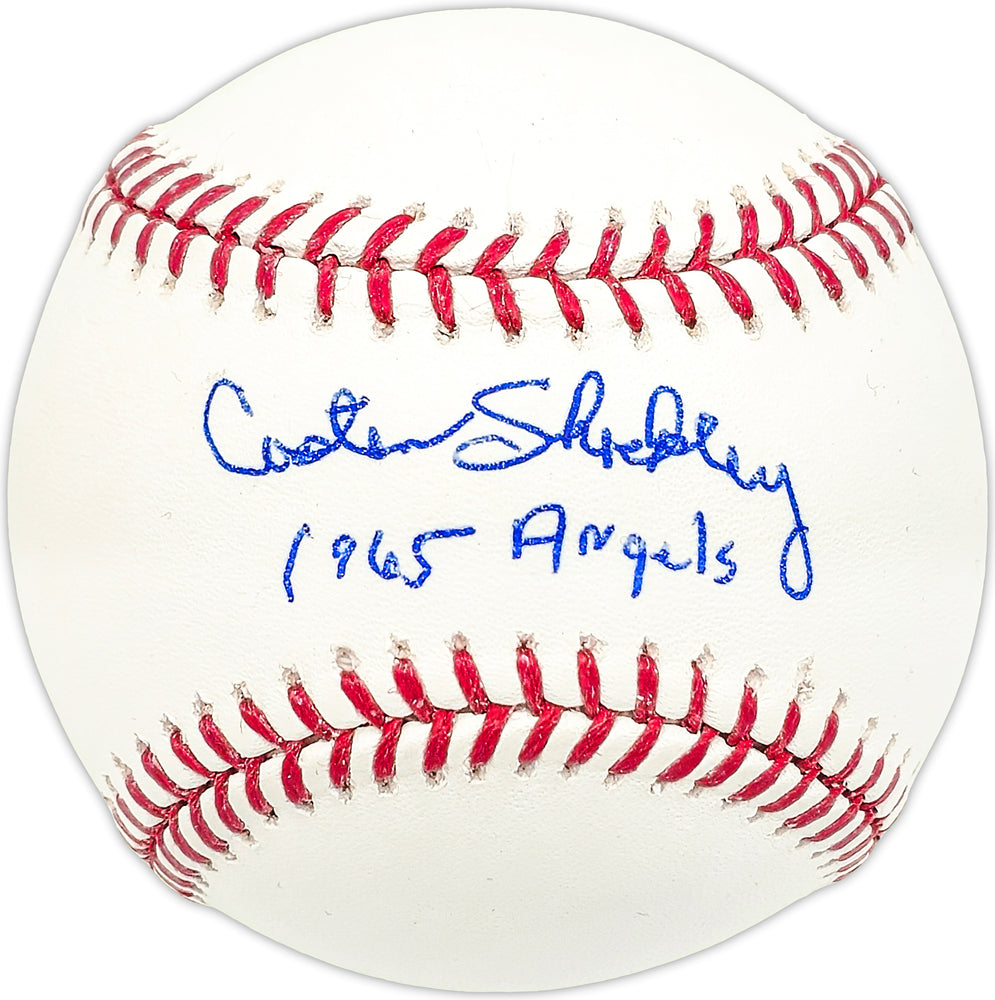 Costen Shockley Autographed Official MLB Baseball California Angels "1965 Angels"