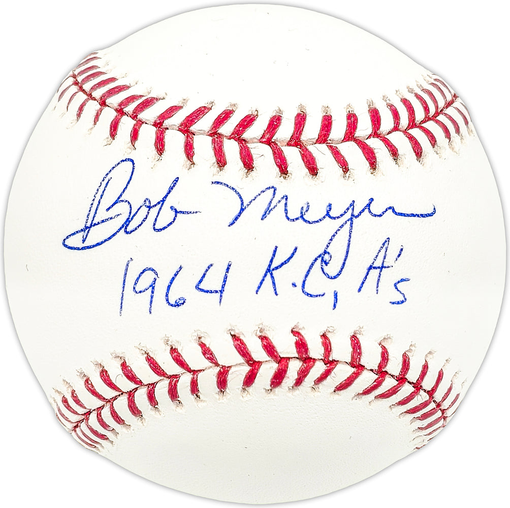 Bob Meyer Autographed Official MLB Baseball KC A's "1964 KC A's"
