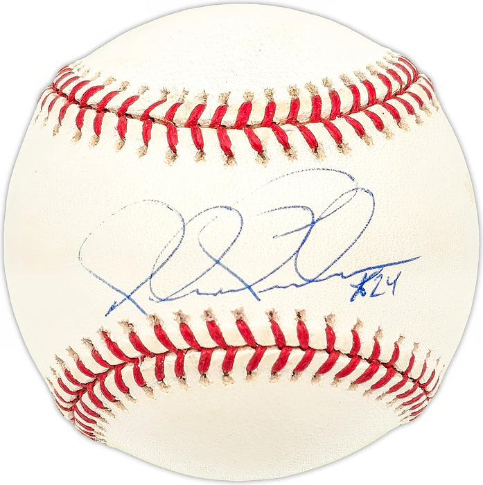 Michael Tucker Autographed Official NL Baseball Atlanta Braves, Cincinnati Reds