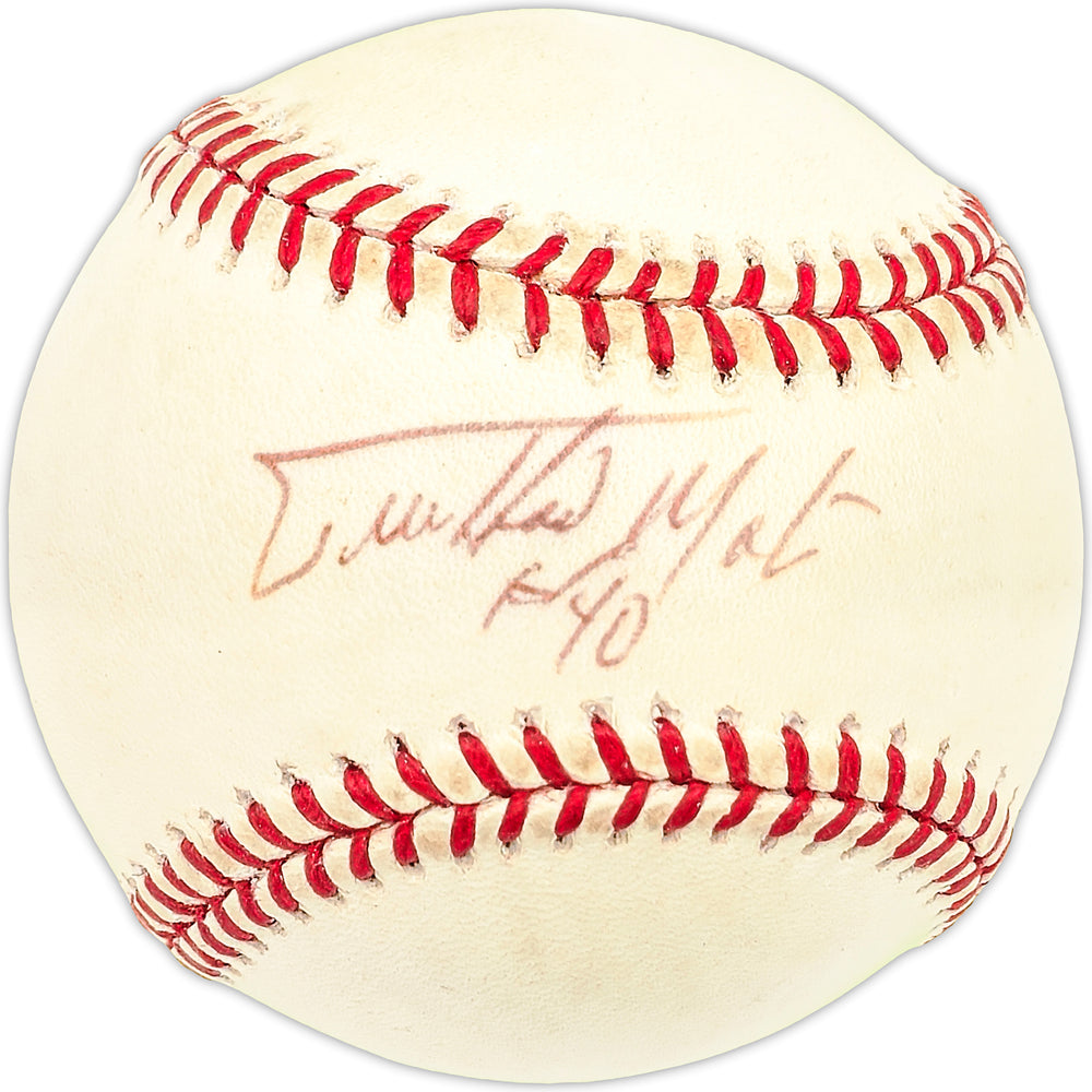 Guillermo Mota Autographed Official NL Baseball Expos, Marlins