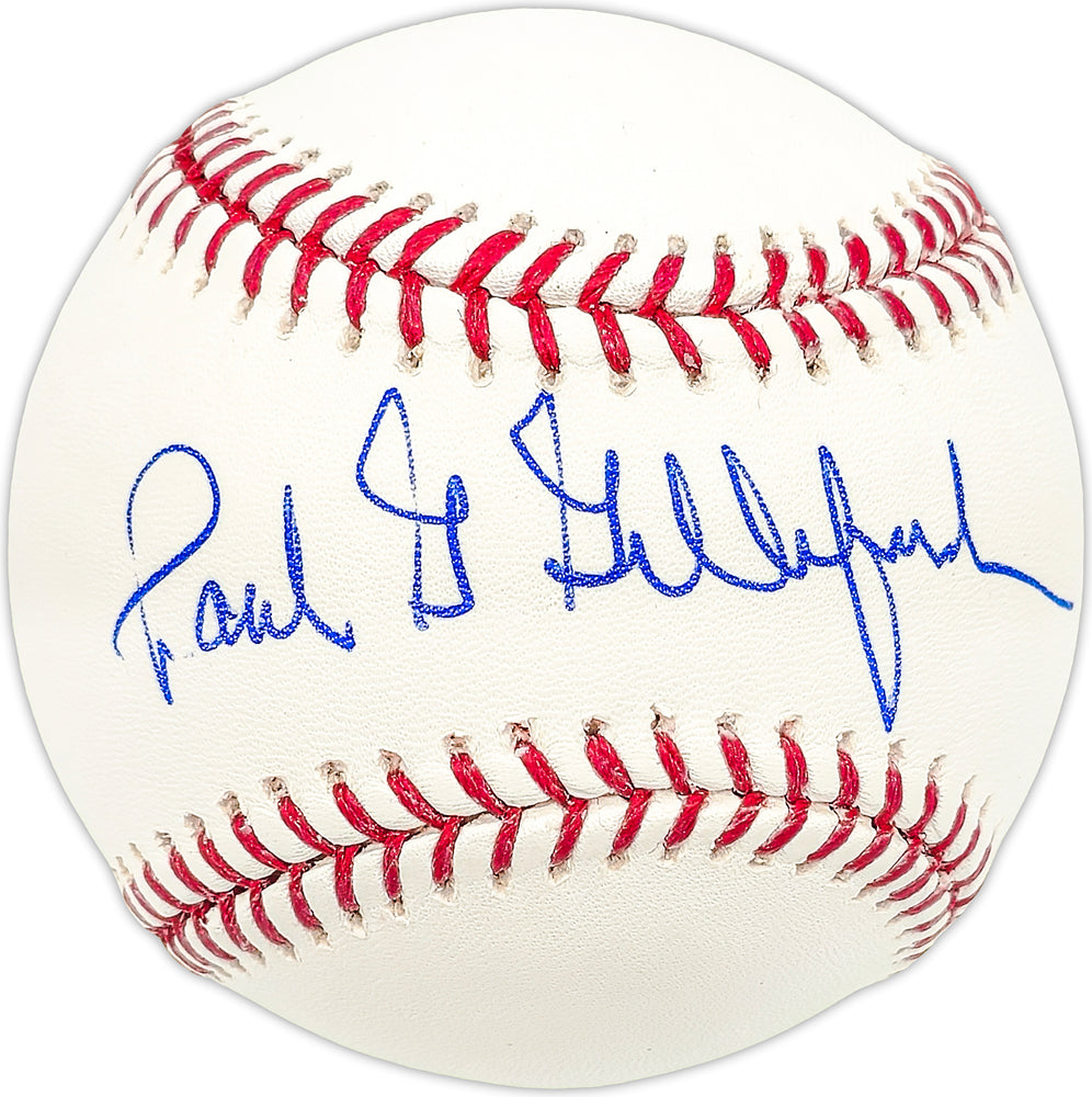 Paul Gilliford Autographed Official MLB Baseball Baltimore Orioles
