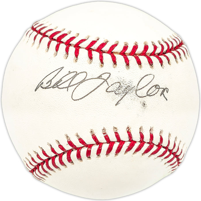 Bill Taylor Autographed Official MLB Baseball NY San Francisco Giants, Detroit Tigers