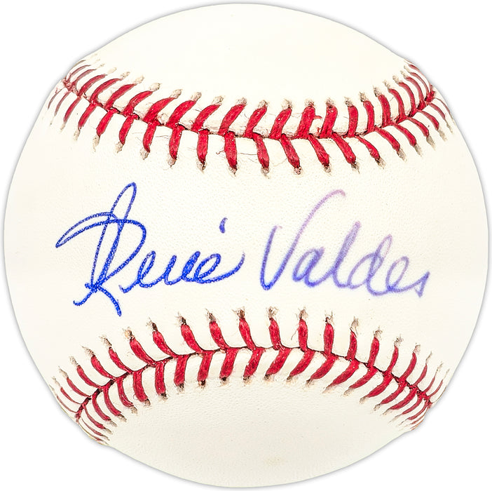 Rene Valdes Autographed Official MLB Baseball Brooklyn Dodgers