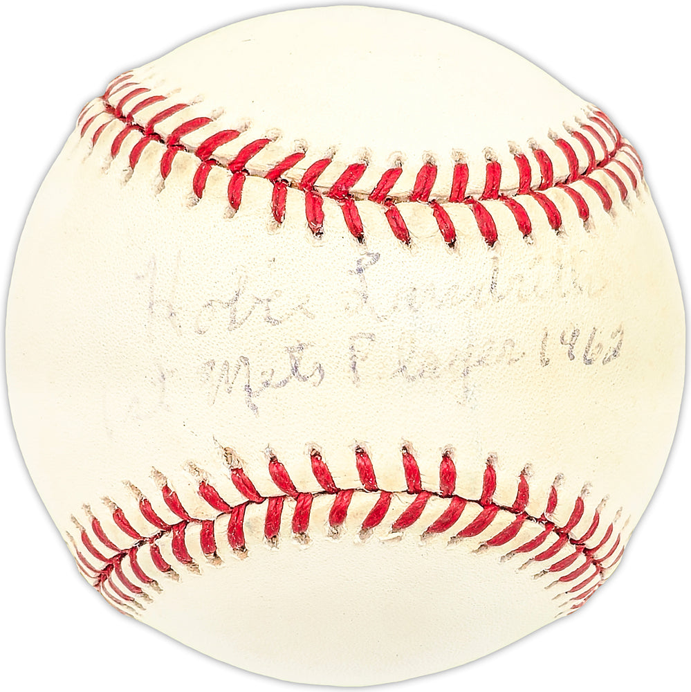 Hobie Landrith Autographed Official 1994 NLCS Logo Baseball New York Mets "1st Mets Player 1962"