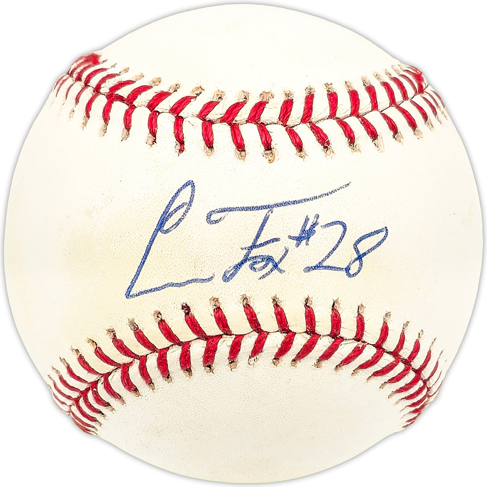 Chad Fox Autographed Official AL Baseball Boston Red Sox, Milwaukee Brewers