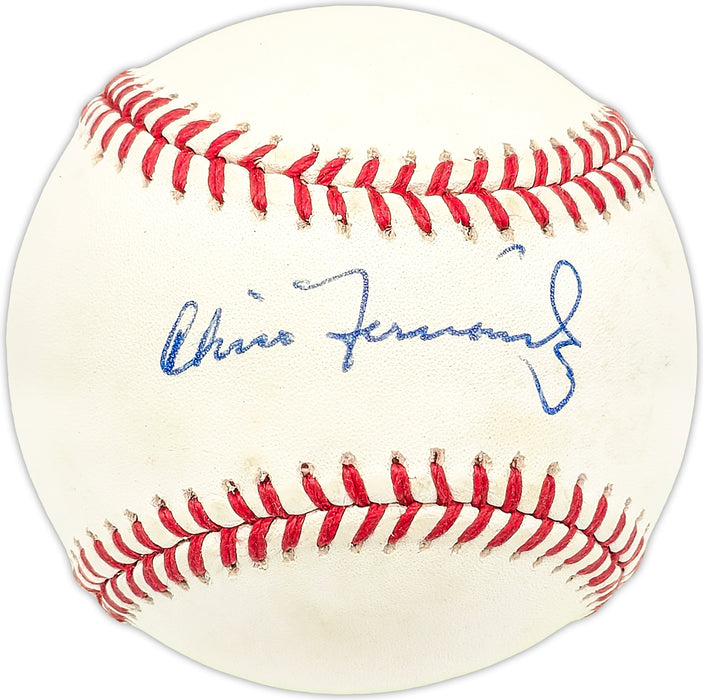 Chico Fernandez Autographed Official NL Baseball Br. Los Angeles Dodgers, Detroit Tigers