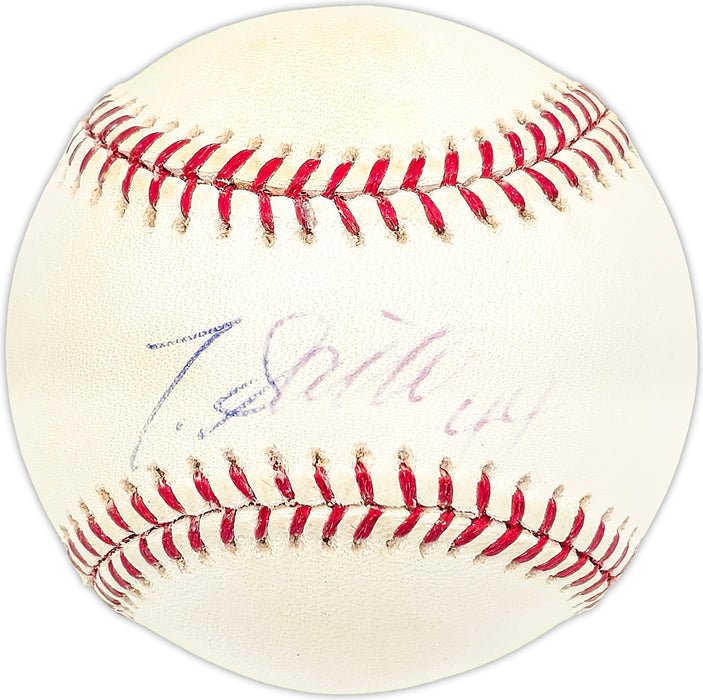Takashi Saito Autographed Official MLB Baseball Los Angeles Dodgers