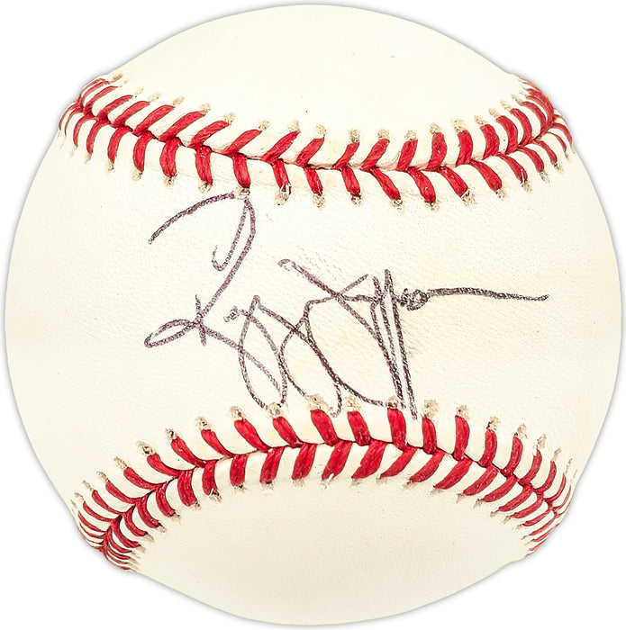 Reggie Jefferson Autographed Official NL Baseball Cincinnati Reds, Cleveland Indians