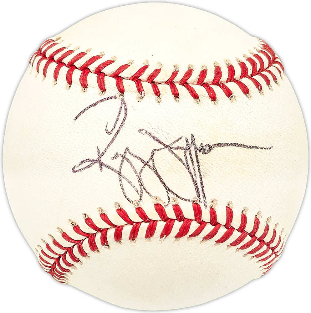 Reggie Jefferson Autographed Official NL Baseball Cincinnati Reds, Cleveland Indians