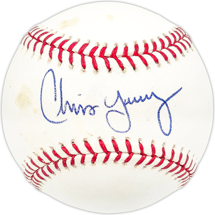 Chris Young Autographed Official MLB Baseball San Diego Padres