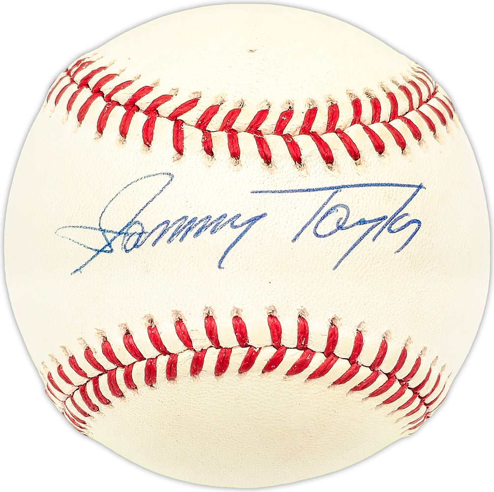Sammy Taylor Autographed Official NL Baseball Chicago Cubs, New York Mets