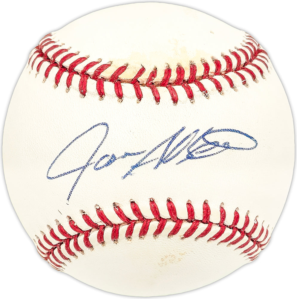 Jose Alberro Autographed Official AL Baseball Texas Rangers