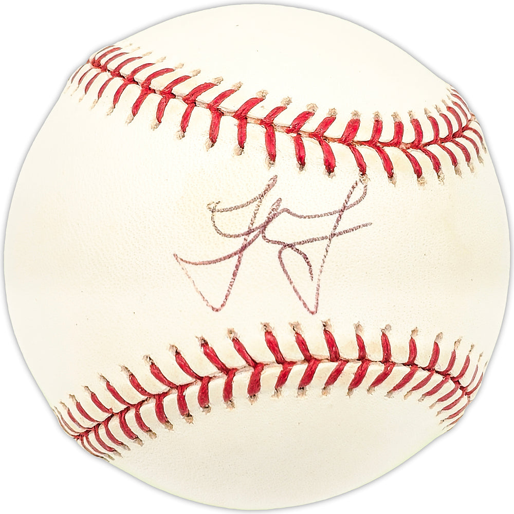 Felipe Lopez Autographed Official MLB Baseball Blue Toronto Blue Jays, Washington Nationals