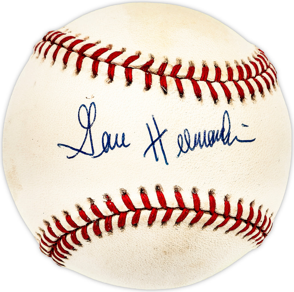 Gene Hermanski Autographed Official NL Baseball Los Angeles Dodgers, Chicago Cubs