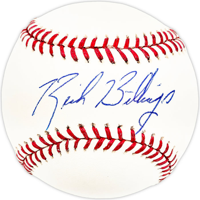 Rich Billings Autographed Official MLB Baseball Senators, Rangers