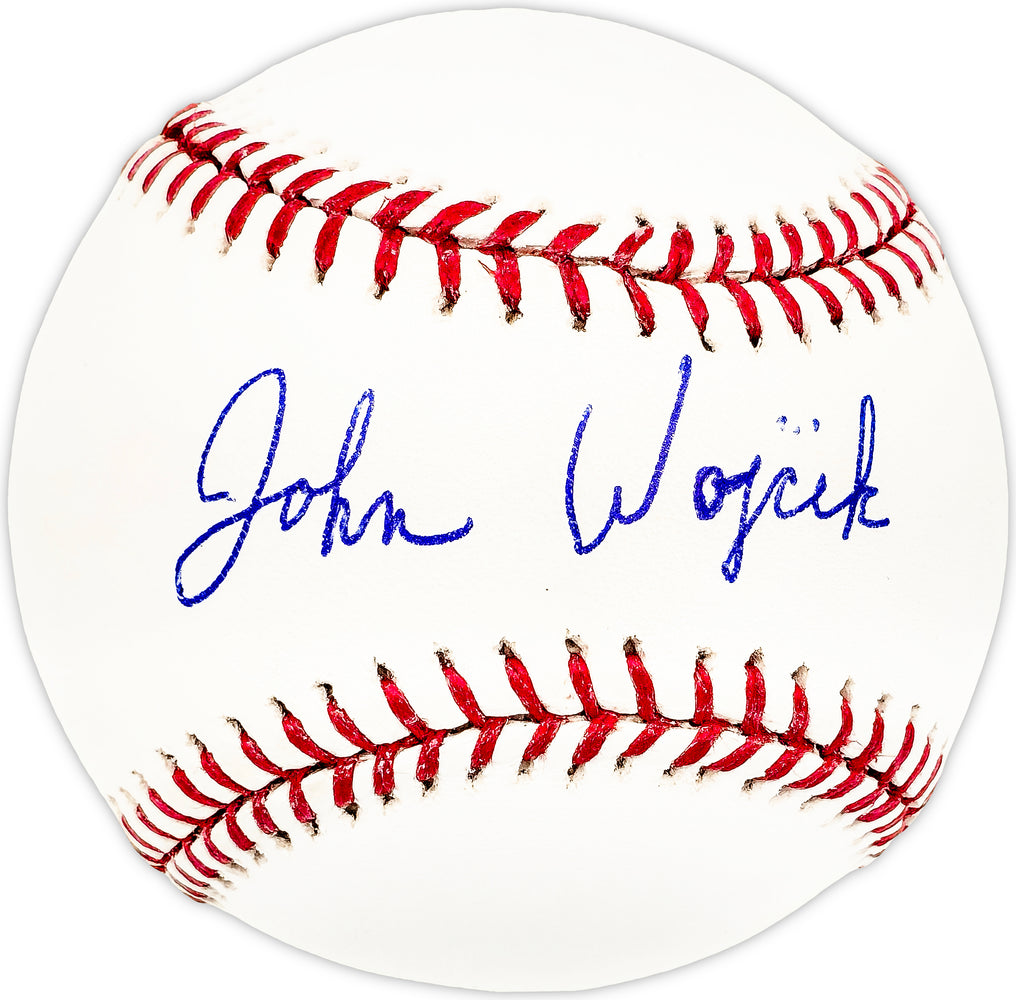 John Wojcik Autographed Official MLB Baseball KC A's