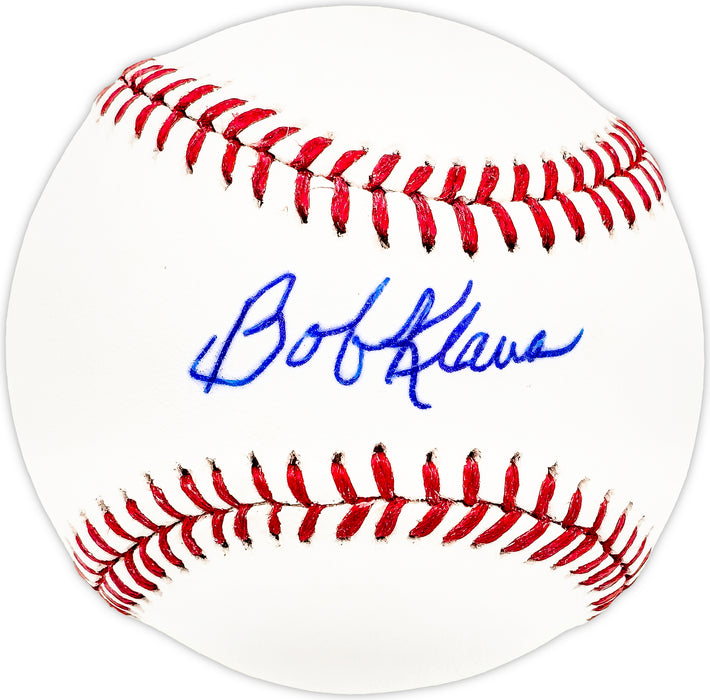 Bob Bobby Klaus Autographed Official MLB Baseball Cincinnati Reds, New York Mets
