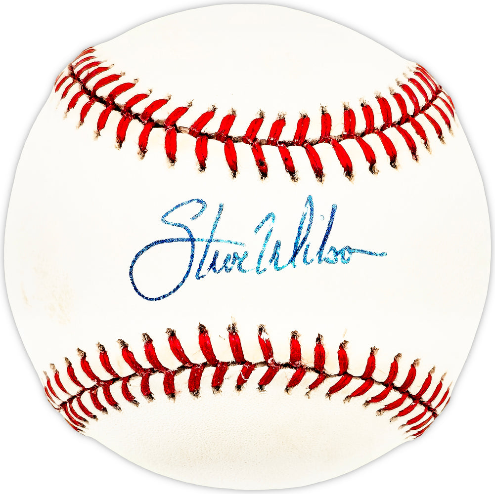 Steve Wilson Autographed Official NL Baseball Chicago Cubs, Los Angeles Dodgers