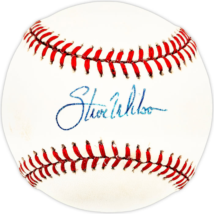 Steve Wilson Autographed Official NL Baseball Chicago Cubs, Los Angeles Dodgers