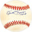 Spider Jorgensen Autographed Official NL Baseball Los Angeles Dodgers, San Francisco Giants