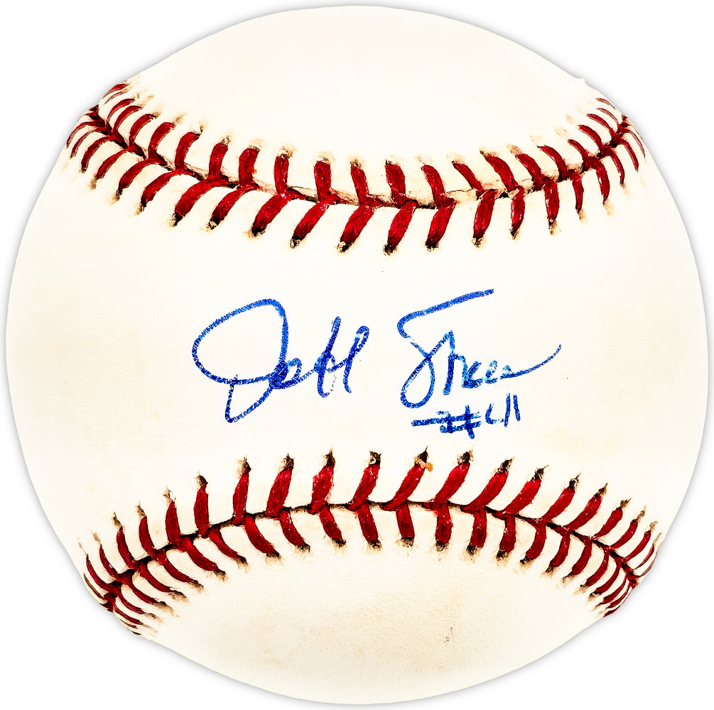 Jeff Shaw Autographed Official MLB Baseball Los Angeles Dodgers, Cincinnati Reds