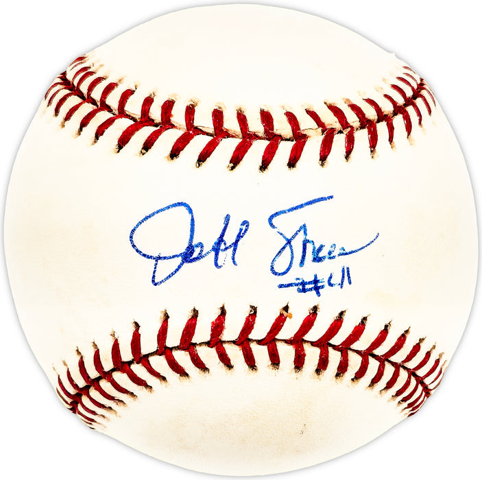 Jeff Shaw Autographed Official MLB Baseball Los Angeles Dodgers, Cincinnati Reds