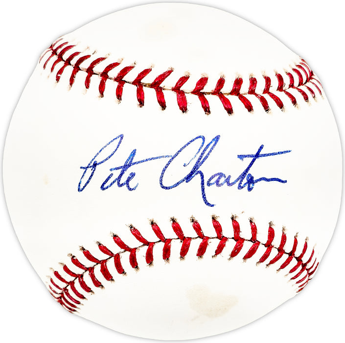 Pete Charton Autographed Official MLB Baseball Boston Red Sox