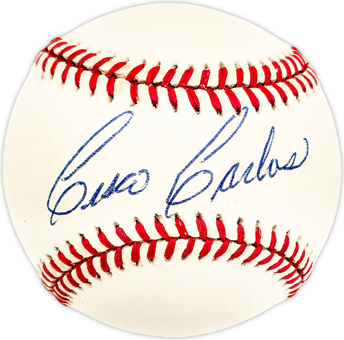 Cisco Carlos Autographed Official AL Baseball White Sox, Senators