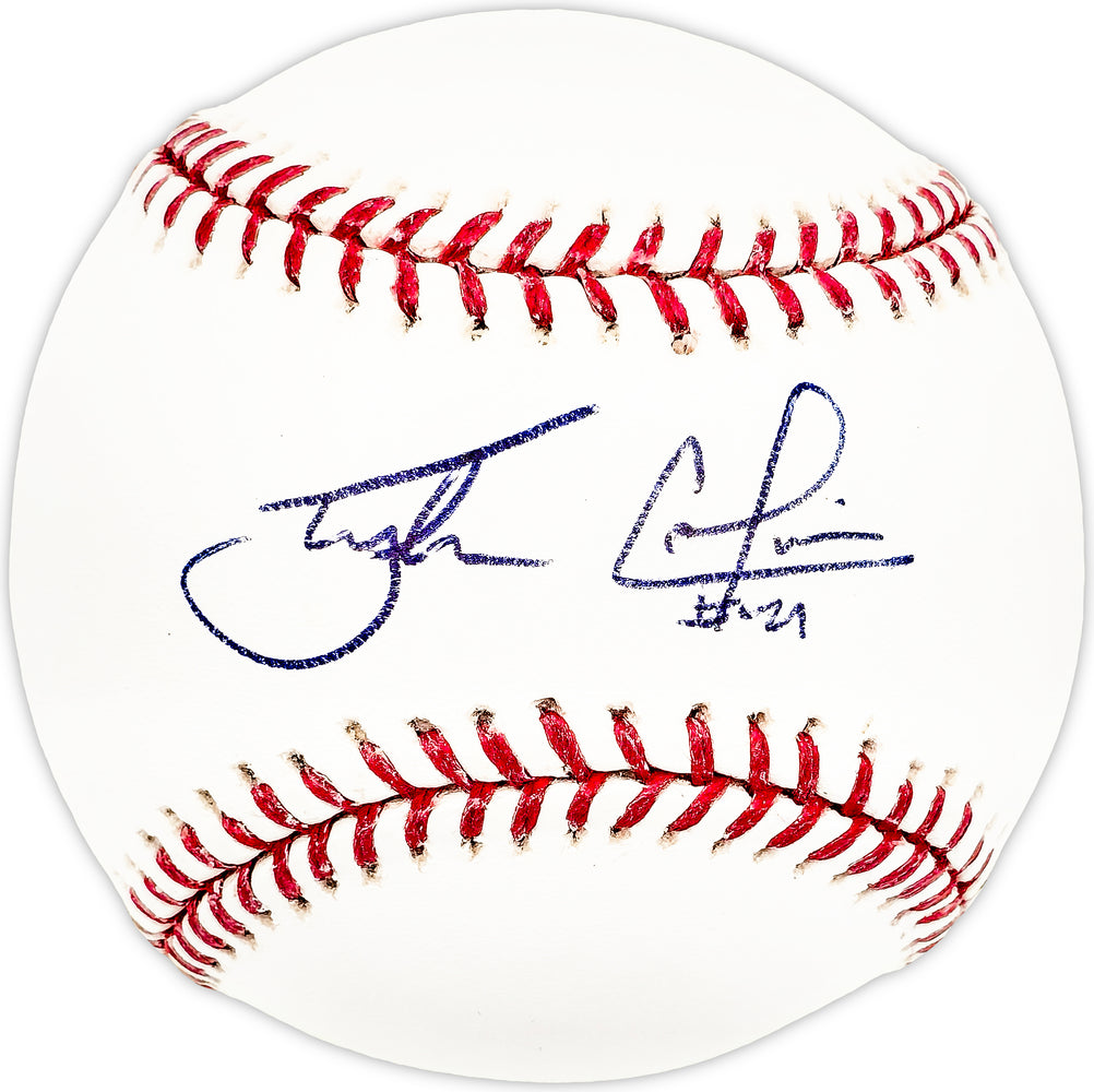 Tyler Colvin Autographed Official MLB Baseball Chicago Cubs, San Francisco Giants
