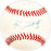 Kyle Abbott Autographed Official NL Baseball Philadelphia Phillies, Los Angeles Angels
