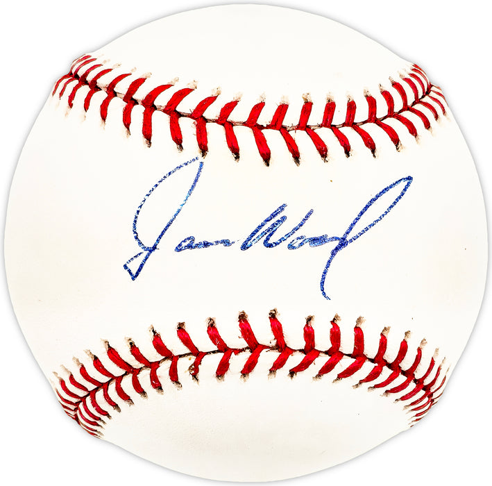 Jason Wood Autographed Official MLB Baseball Oakland A's