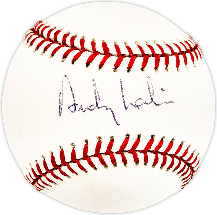 Andy Larkin Autographed Official NL Baseball Miami Marlins, Cincinnati Reds