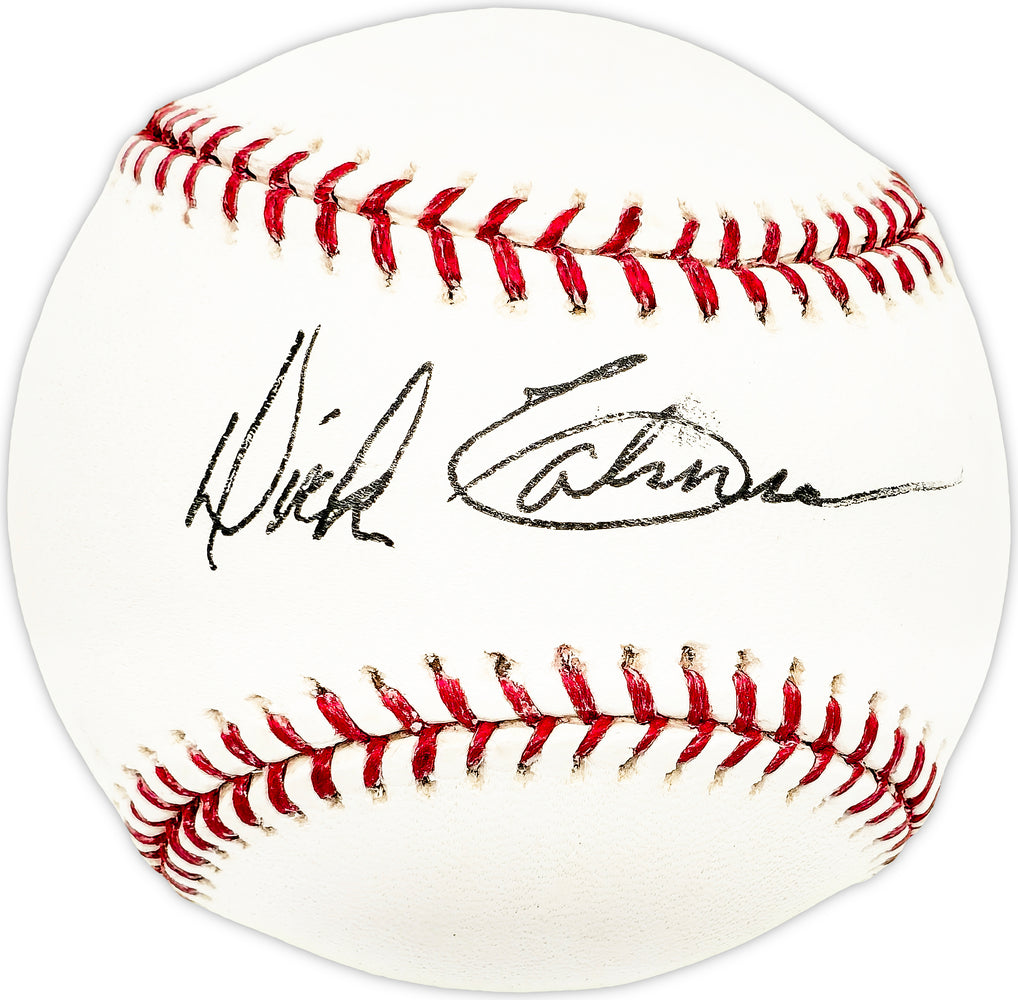 Dick Calmus Autographed Official MLB Baseball Los Angeles Dodgers, Chicago Cubs