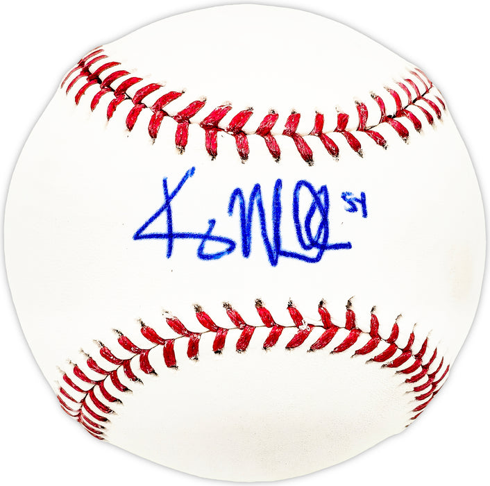 Kris Medlen Autographed Official MLB Baseball Atlanta Braves, Kansas City Royals