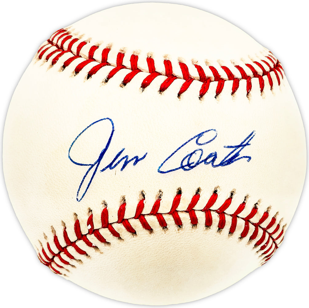 Jim Coates Autographed Official AL Baseball New York Yankees