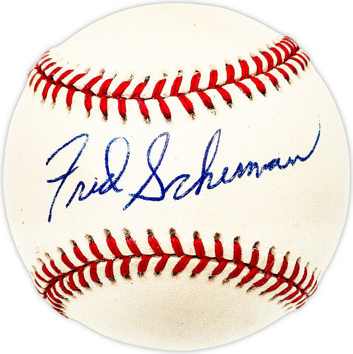 Fred Scherman Autographed Official AL Baseball Detroit Tigers