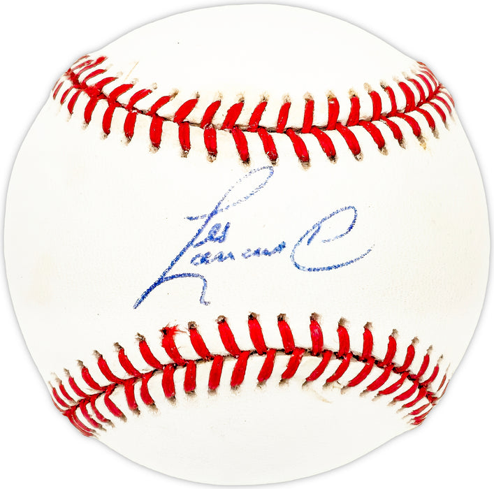 Les Lancaster Autographed Official NL Baseball Chicago Cubs